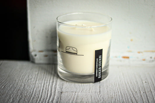 Cowboy Christmas Candle